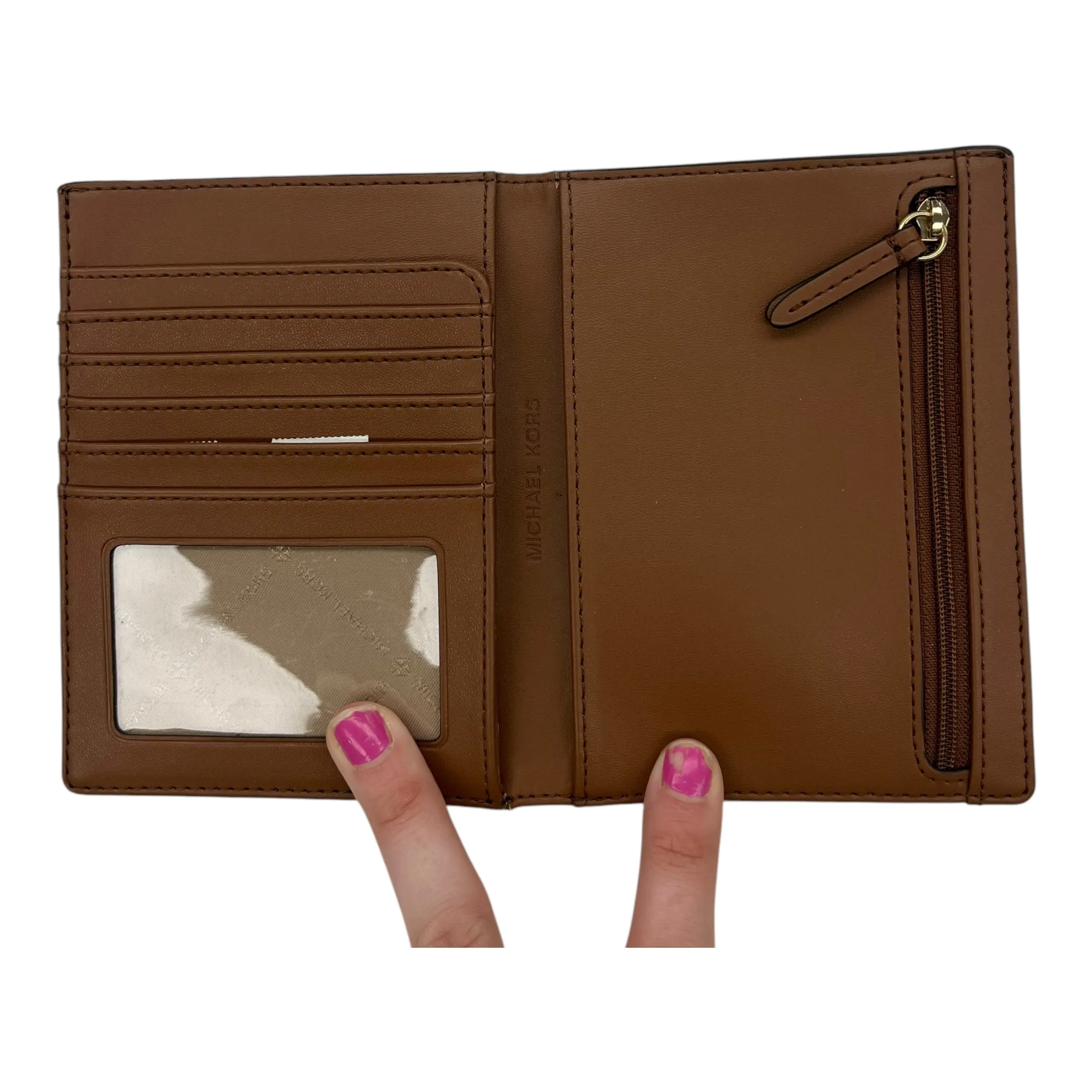 Wallet Designer By Michael Kors In Brown, Size:Medium
