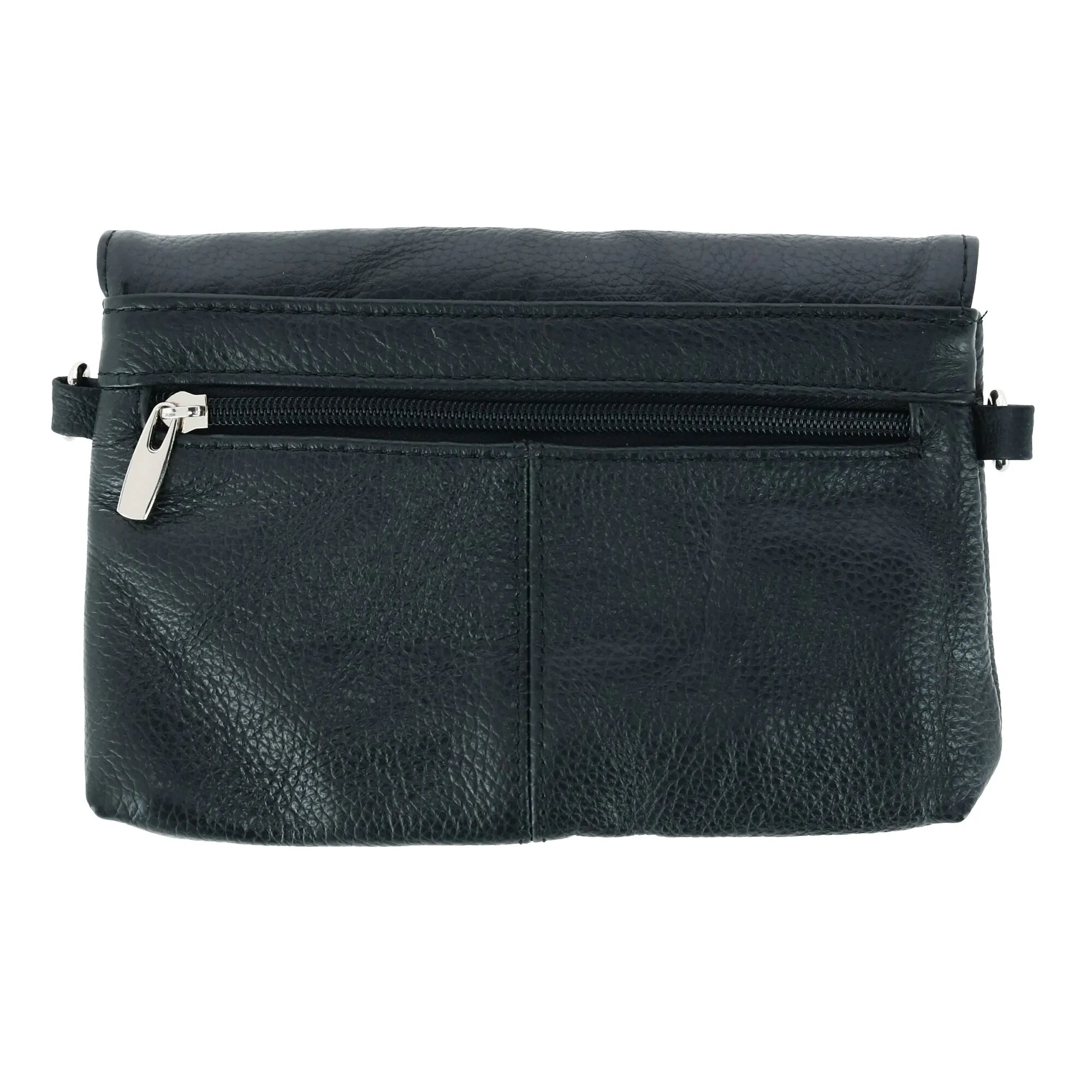Women's Leather Wristlet Clutch with Removable Crossbody Strap