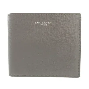 Yves Saint Laurent Leather Long Wallet (Bi-Fold) (Pre-Owned)
