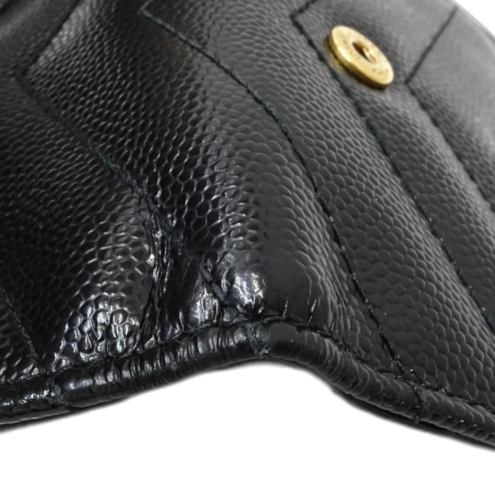 Yves Saint Laurent Leather Wallet (Tri-Fold) (Pre-Owned)